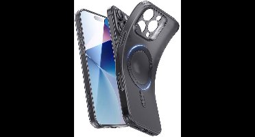 ESR Zero Clear HaloLock Geschikt voor Apple iPhone 16 Pro Max - Hoesje Compatibel met MagSafe - Back Cover met Magneet - Frosted Zwart