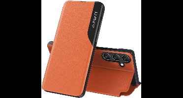 Hurtel Eco Lederen View Hoesje Voor Samsung Galaxy A26 Met Standaardfunctie