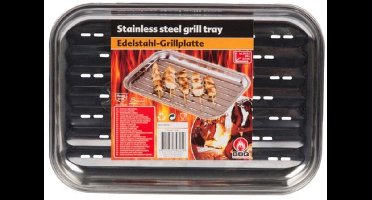 BBQ Grillplaat RVS 34,5 x 24 cm