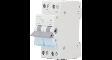 Smoakez - Handmatige overdrachtschakelaar met dubbele kracht 230V AC 63A 2P - Inclusief enkelzijdige vergrendelingsstroomonderbreker - 35 mm DIN-railmontage