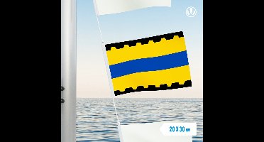 Vlaggenclub Vlaggetje Veenendaal - Gastenvlag voor boot of tent - 20x30cm