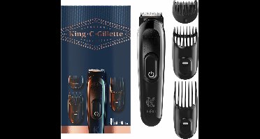 Gillette King C - Baardtrimmer - Draadloos - 3 opzetstukken - 1st