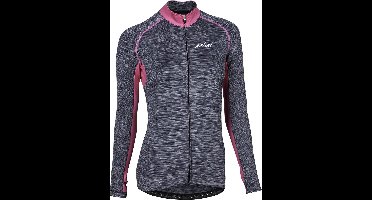 Nalini Nunki Dames Fietsshirt Lange Mouwen Grijs Roze