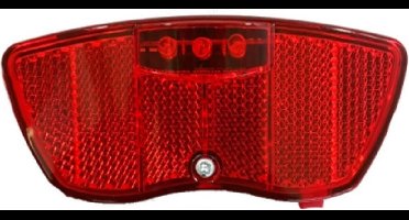 Tom Falkx Achterlicht LED - fietsverlichting - 80mm montage - inclusief batterijen