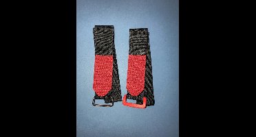 FASTECH® 689-330C Klittenband Met riem Haak- en lusdeel (l x b) 900 mm x 25 mm Zwart, Rood 2 stuk(s)