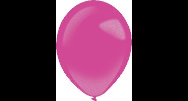 RIETHMULLER - 100 mini metallic fuchsia latex ballonnen 13cm voor feest