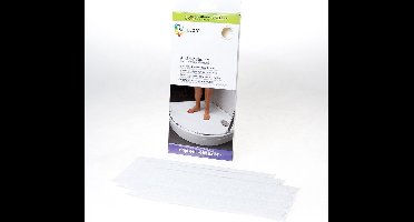 SecuCare - Antislip sticker - 25x254mm - Wit - Set van 12