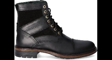 McGregor Heren Boots - Zwart - Veterboots - Leer - Veters