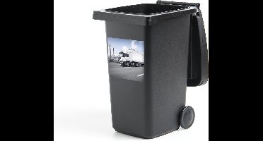 Container sticker Vrachtwagen - Wit - Weg - 40x40 cm - Kliko sticker