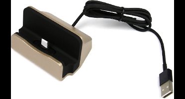 Dock voor iPhone - zwart / goud