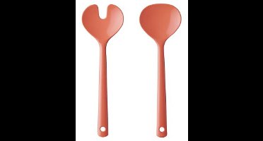 Mepal Saladebestek Synthesis klein 2-delig - coral