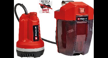 Einhell Accu Regentonpomp - GE-PP 18 RB Li Solo - Power X-Change - 18 V/Li-Ion - Max. levercapaciteit: 3.000 l/u - Max. opvoerhoogte: 20 m - Max. dompeldiepte: 4 m - Excl. accu en lader