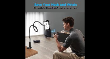 Verstelbare Standhouder voor Tablets en E-Readers met Pagina Turner Afstandsbediening