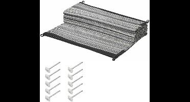 Pro Plus Tenttapijt incl. grondzeilpen 10x - grijs/wit - 250x300 cm - set