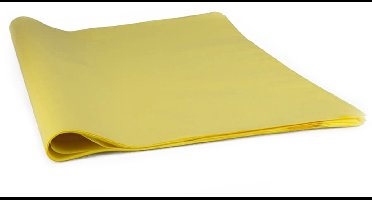 Vloeipapier geel 50 x 75 cm 28 gram/m2