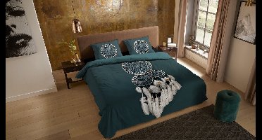 Pure dekbedovertrek dromenvanger - Lits jumeaux 240x200/220 cm - Petrol - Microvezel