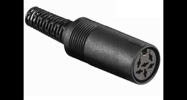 6p DIN connector vrouwelijk