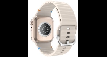 JustinCase ActiveFlex Strap voor Apple Watch 44/45/46/49mm, Ivoor