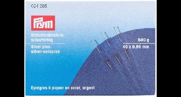 Spelden staal gehard No. 11 F 0,80 x 40 mm zilverkleurig 500 g - Spelden - Prym