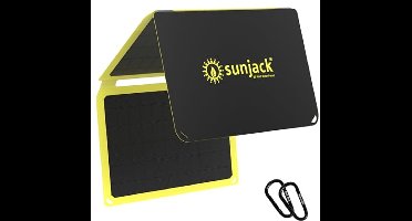 Opvouwbaar 25W monokristallijn zonnepaneel oplader met USB-C en USB-A voor mobiele telefoons en tablets - ideaal voor kamperen en wandelen