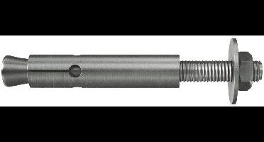 Fischer 10x ZYKON boutanker FZA 22 x 100 mm M 16/60 R roestvrij s...