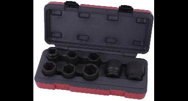 krachtdoppenset - 8-delig - 3/4 aansluiting - 26 tot 41 mm - slagdoppen - doppenset