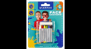 Starpak Schminkstiften - 6 Kleuren voor Gezicht en Lichaam