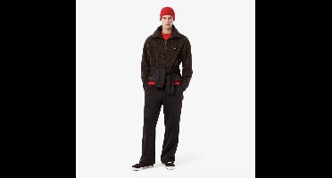 Lacoste Polar Fleece Sweatshirt met Hoge Rits Oversized Bruin Teddy