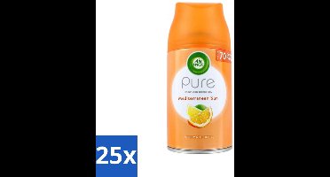 25 x Air Wick - Luchtverfrisser Navulling - Mediterrane Zon - Automatische Spray - 250 ml - Luchtverfrisser - Geur - Automatische Spray - Navulling - Zon