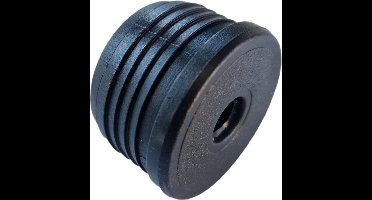 ronde insteekdop met schroefdraad - 35mm - 10 stuks - eindkap - inslagdop - kunststofdop - profieldop
