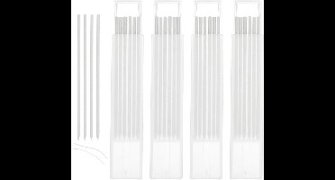 24 stuks potloodvullingen voor timmermanspotlood, 2,8 mm dikte, markeerstiften voor constructie, wit - reservevullingen