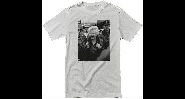 Marilyn Monroe Smile In The Crowd Photo T-Shirt RD-1-MM008-DTG White-S