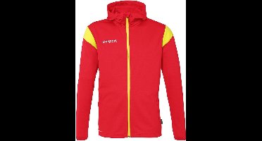 Uhlsport Training Hood Jacke Squad 27 Track Hood Jacke 1002257 Rot/Limonengelb-5XL