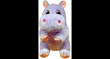 TY Beanie Boo Knuffel Nijlpaars Henrietta - Lavendelkleurig nijlpaard van 15 cm