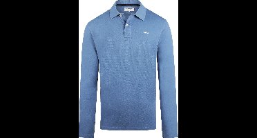 McGregor Long Sleeve Poloshirt Faded Blauw - Maat S - Heren - Longsleeve polo
