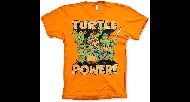 Teenage Mutant Ninja Turtles TMNT Turtle Power! T-Shirt Orange-L