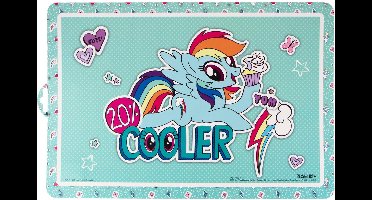 Placemat voor kinderen - 4x stuks - My Little Pony print - 43 x 28 cm - Eten en knutselen - onderleggers - paarden