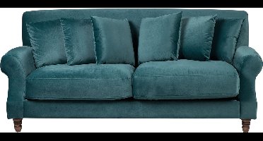 BELIANI EIKE - Tweezitsbank - Blauwgroen - Fluweel