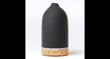 Azomor® Stijlvolle zwarte keramische diffuser voor etherische oliën met stille werking