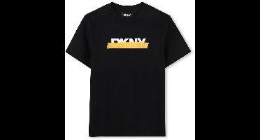 Dkny D62434 T-shirt Met Korte Mouwen Zwart 14 Years Jongens,Meisjes