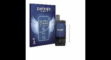 Savvies - Screenprotector voor Garmin GPSMAP H1 - Folie Beschermfolie transparant 6 Stuks