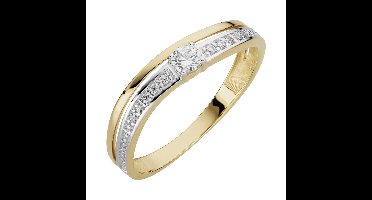 Orolino Ring 333/- Gelbgold glanz synth. Zirkonia