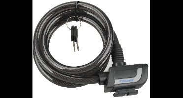 spiraalslot, lengte: 120cm, zwart