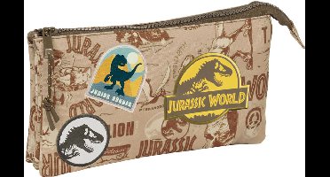 Safta Triple Jurassic World Etui Bruin Man