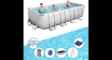Bestway - Zwembad Power Steel - Met accessoires - 488x244x122 cm