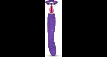 EasyToys - Pleasure Pump met G-Spot Vibrator - Vibrators voor Vrouwen - Clitoris Zuiger - Clitorispompen - Sex Toys voor Vrouwen - Vibrators - Seksspeeltjes - Clitoris Stimulator - Paars