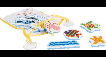 Foam bad plakfiguren zeedieren speelgoed - Mini Club - 16 stuks.