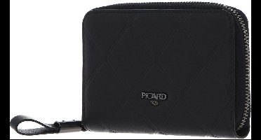 PICARD Leren Portemonnee Voila 1 Zip Around Wallet Black Zwart
