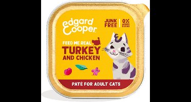 Edgard & Cooper Kattenvoer Adult Pate Kalkoen - Kip 85 gr