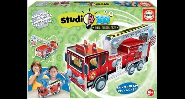 EDUCA - Puzzel - Studio 3D Brandweerwagen